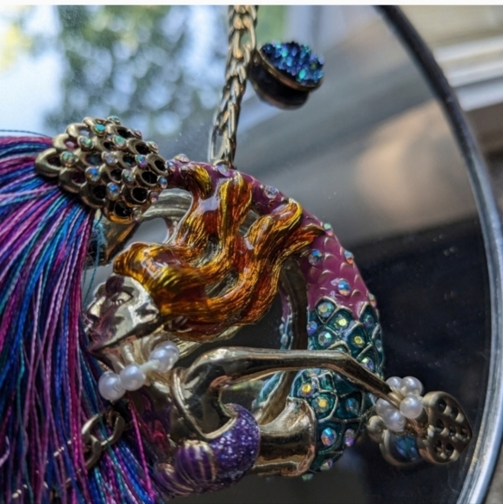 Very rare Vintage betsey johnson mermaid necklace